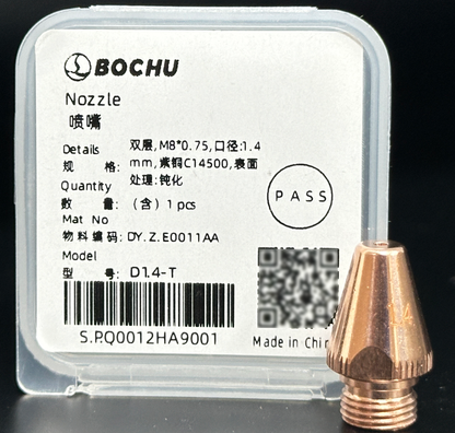 BOCHU BOCI Original Tube Bevel Nozzle Single/Double Layer D1.4-T（DY.Z.E0011AA）