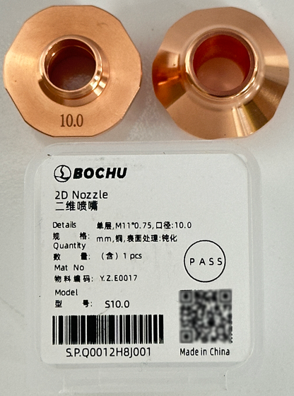 BOCHU BOCI Original Single/Double 2D Nozzles M11*0.75 D28 Ordinary Without Steps Single 10.0mm（Y.Z.E0017） cutting