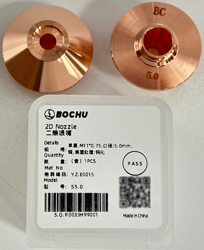 BOCHU BOCI Original Single/Double 2D Nozzles M11*0.75 D28 Pressurized Single 5.0mm（Y.Z.E0015） cutting nozzles