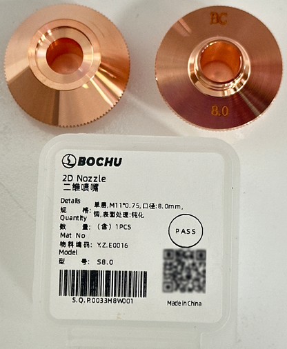BOCHU BOCI Original Single/Double 2D Nozzles M11*0.75 D28 Pressurized Single 8.0mm（Y.Z.E0016） cutting nozzles