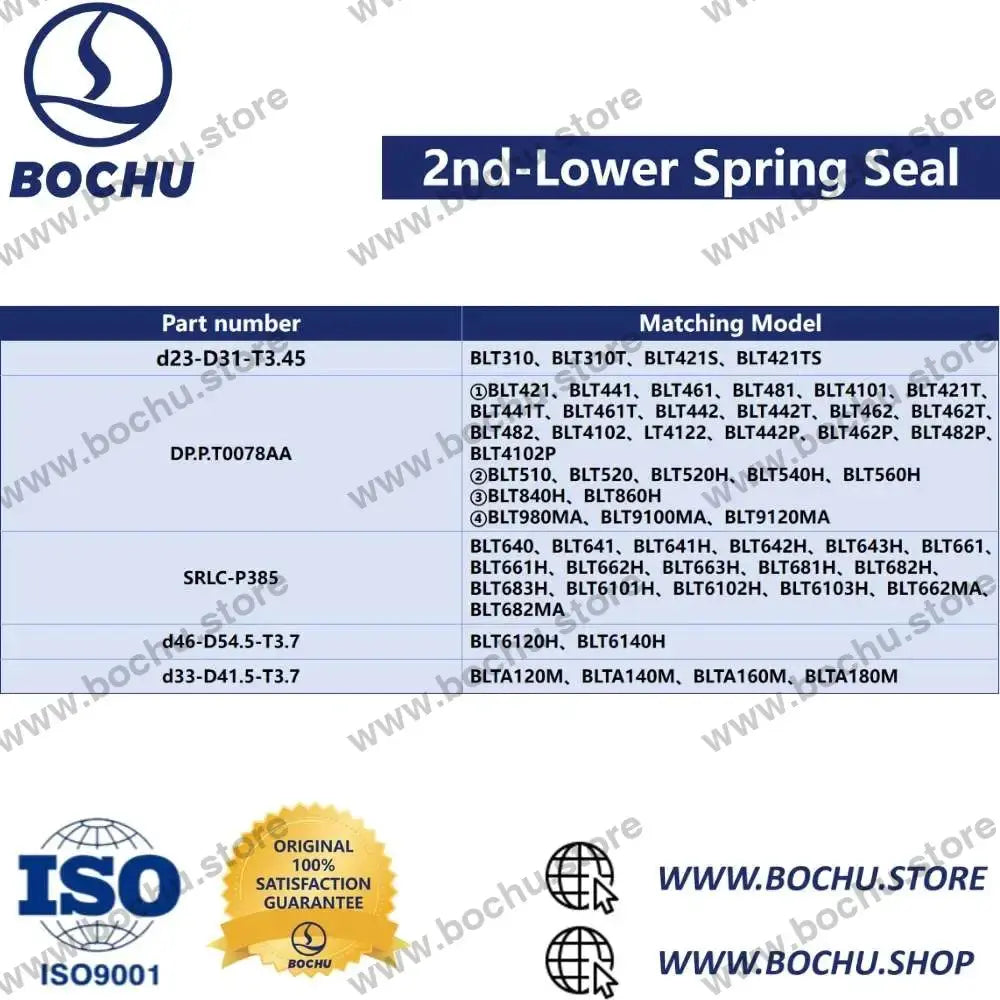 BOCHU zweite untere Federdichtung Passendes Modell