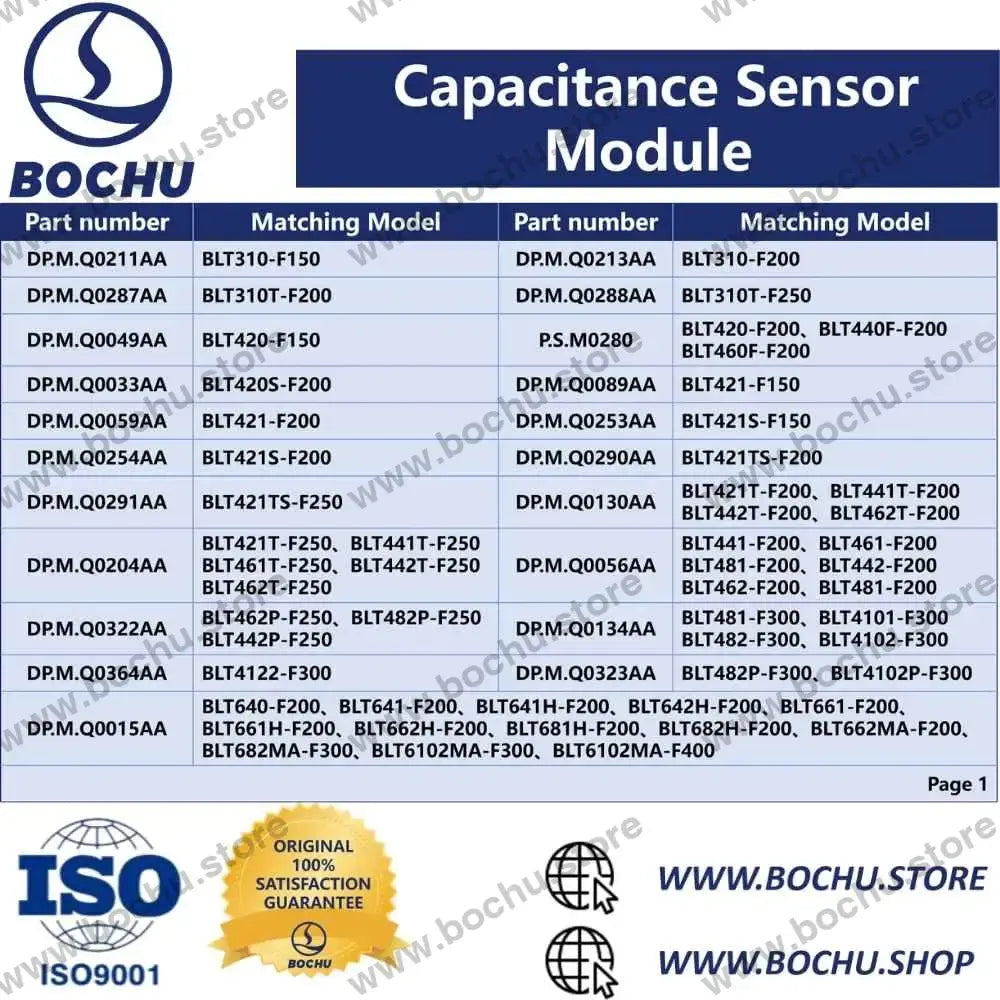 BOCHU BOCI Capacitance Sensor Module Matching Models