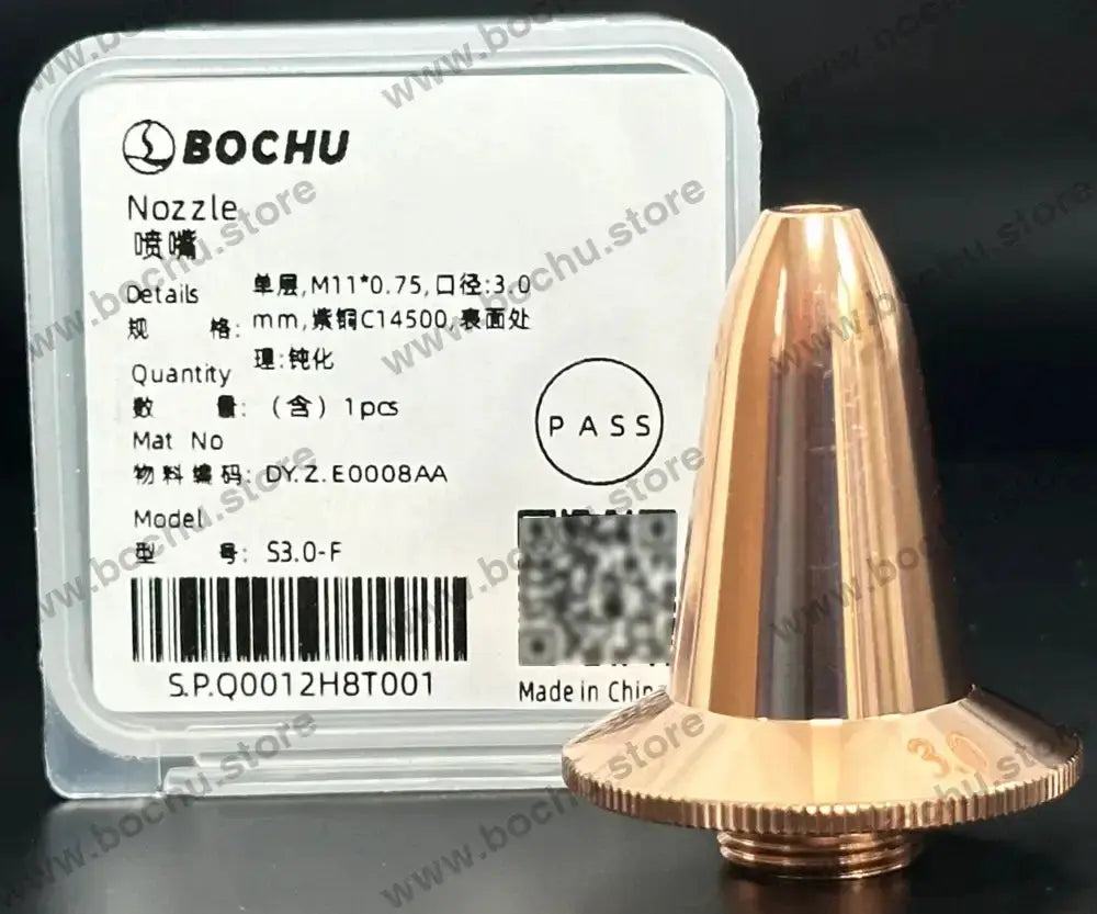 BOCHU BOCI Flache Fasendüse M11×0.75 Original Ein-/Doppeldüse S3.0-F（DY.Z.E0008AA）