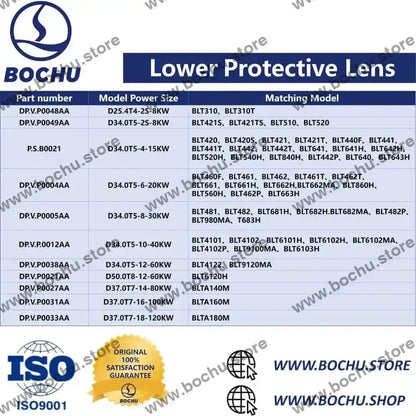 BOCHU BOCI Original Laser Lower Protective Lens D34.0T5（8~60KW） BOCHU