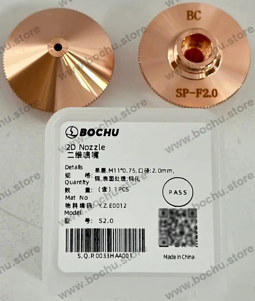 BOCHU BOCI Original Single/Double 2D Nozzles M11*0.75 D28 Ordinary With Steps Single 2.0mm（Y.Z.E0012） cutting nozzles