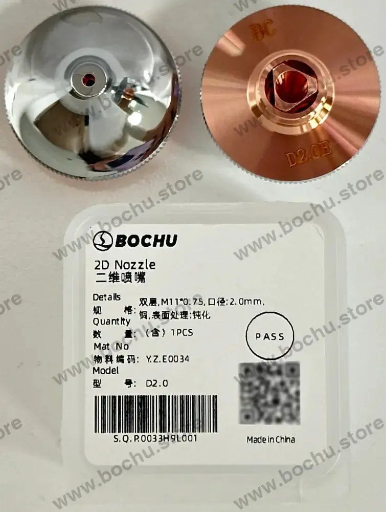 BOCHU BOCI Originale Ein-/Doppeldüsen für 2D M11×0.75 D28E Standard Doppel 2.0mm（Y.Z.E0034） Schneiddüsen