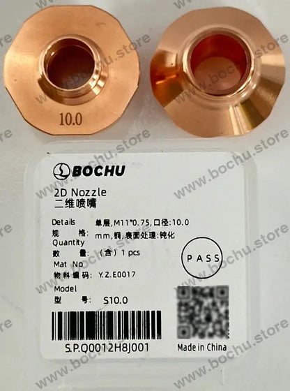 BOCHU BOCI Originale Ein-/Doppeldüsen für 2D M11×0.75 D28 Standard ohne Stufen Einfach 10.0mm（Y.Z.E0017） Schneid