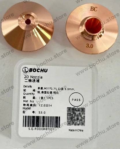 BOCHU BOCI Originale Ein-/Doppeldüsen für 2D M11×0.75 D28 Druck- Einfach 3.0mm（Y.Z.E0014） Schneiddüsen