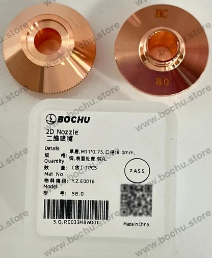 BOCHU BOCI Originale Ein-/Doppeldüsen für 2D M11×0.75 D28 Druck- Einfach 8.0mm（Y.Z.E0016） Schneiddüsen