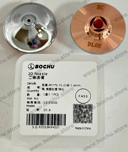 BOCHU BOCI Originale Ein-/Doppeldüsen für 2D M11×0.75 D28E Doppel 1.6mm （Y.Z.E0006） Schneiddüsen